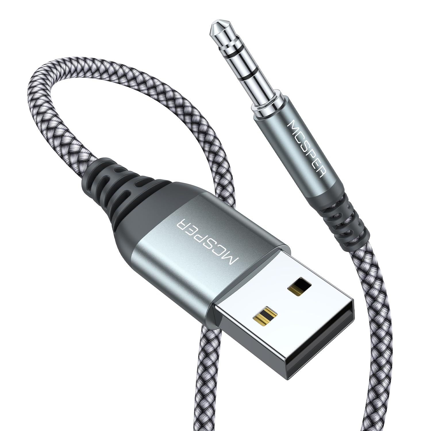 Amazon.com: MCSPER USB to 3.5mm TRS Audio Jack Adapter, (3.3FT